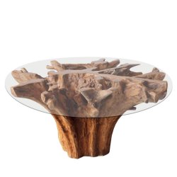 2340 Dining Table Teak Root D130