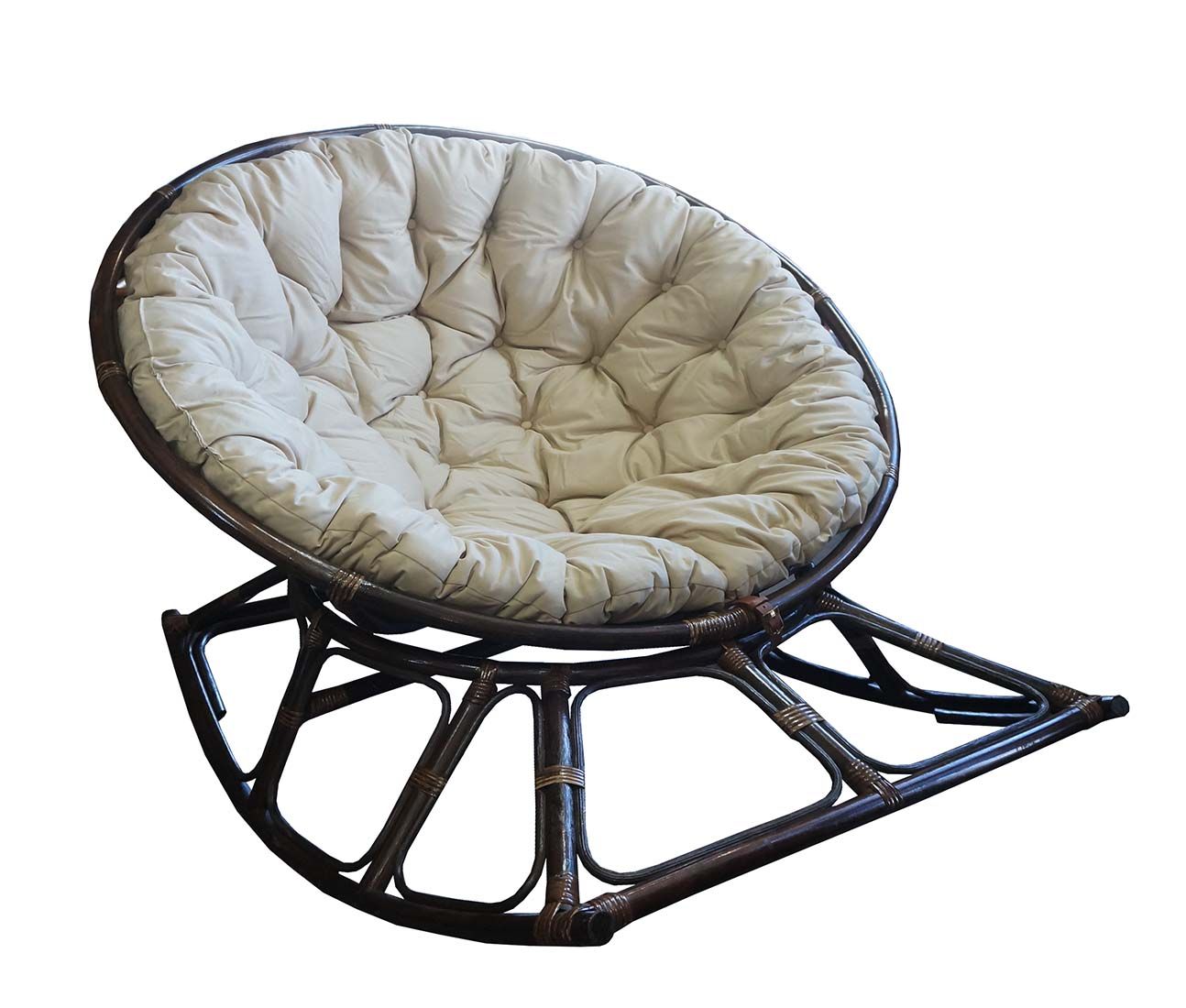 1892 Rocking Rattan Chair Papasan