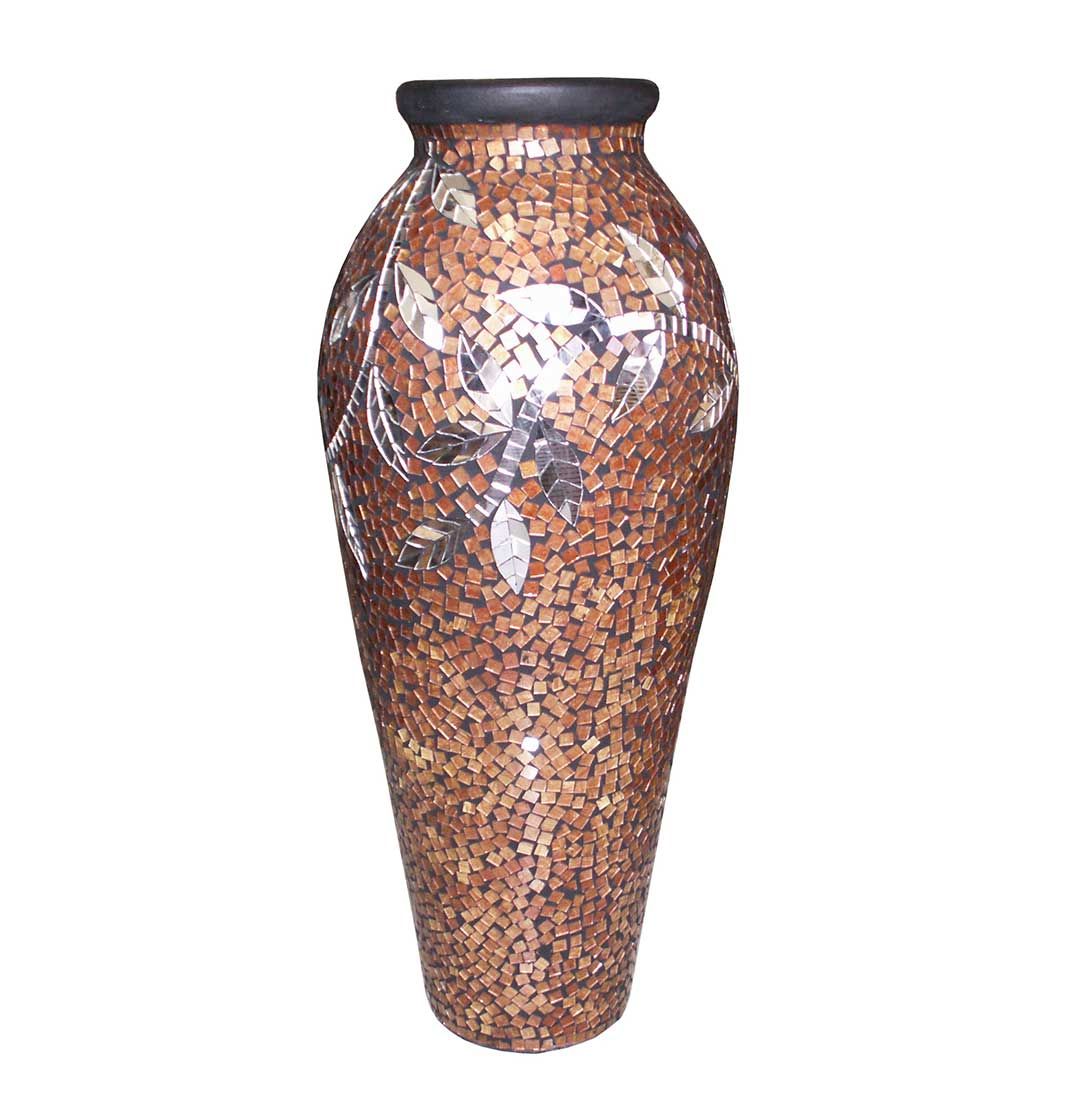15289 Vase Ceramic Glass Aplic 60SM